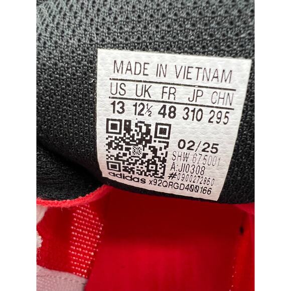 adidas Adizero Aruku White Pure Ruby Red JI0308 Running Shoes Men's 13 - Picture 12 of 16